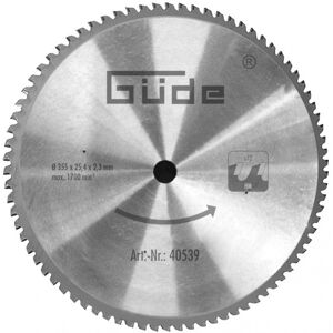 Guede Lame de scie carbure 355 mm 72 dents pour scie à métaux G40555