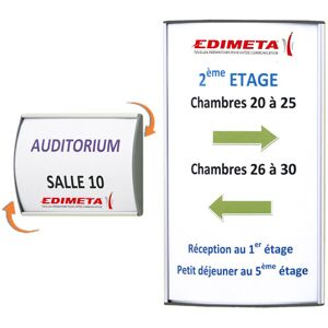 Edimeta Plaque signalétique AluSign® 15 x 15 cm