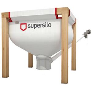 Supersilo Silo textile MINISILO 130 avec extraction par vis sans fin