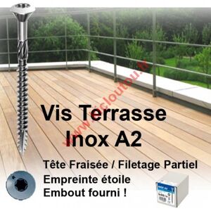 Vynex Vis terrasse 5x50 / 30 Inox A2 boite de 200 TX25