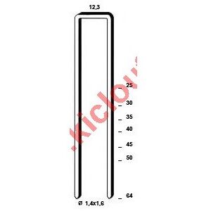 Kicloutou Agrafes 16 NC-S4 - 50 mm Acier - Boite de 10000