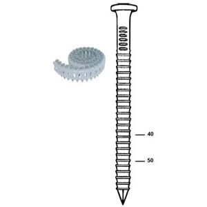 Kicloutou Pointes Rouleaux 16° pour sabots de charpente 4,00 x 50 mm x 3000