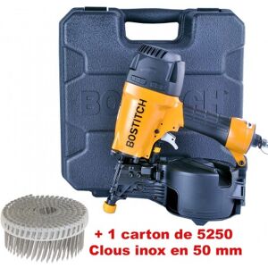 Lot Bardage BOSTITCH N66C-2-E + 5250 CLOUS INOX 2.3x50mm liaison PVC