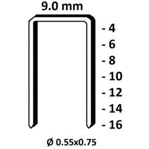 Kicloutou Agrafes 3G - 71 - 6mm Galva - Boite de 10000