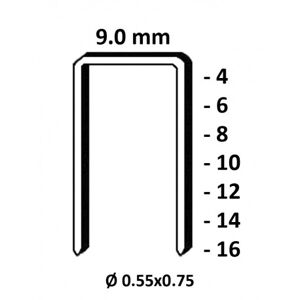 Kicloutou Agrafes 3G - 71 - 10mm Galva - Boite de 10000