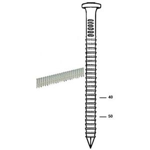 Kicloutou Pointes en bande 21° 4,00 x 40 mm galva pour sabots de charpente