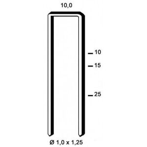 Kicloutou Agrafes G 4450 - 25 mm Galva - Boite de 5000