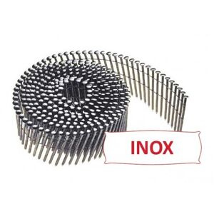 Kicloutou Pointes 16° 2.1x45 mm crantées INOX A2 TB en rouleaux plats fil inox X 12600