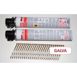 Kicloutou Pack Pointes 20° GALVA TORSADEES 3.1x90 boite de 2000 AVEC gaz