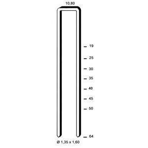 Kicloutou Agrafes G 5562 - 40 mm Galva - Boite de 10000