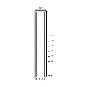 Kicloutou Agrafes KG700 - 25 mm Galva - Boite de 20000