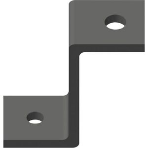 Sonstige Wentex Eurotrack - Universal mounting bracket, Black Noir (revêtement peinture poudrée)