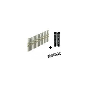 novi-clous Clous en bande 34° 3.1x50 Annelees Inox TB + GAZ