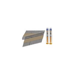 Pack 2200 Clous 2,8x63 Crantés galva Paslode SPIT IM90Ci + GAZ