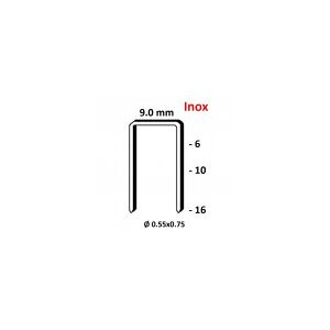 novi-clous Agrafes 71/3G - 16mm inox A2