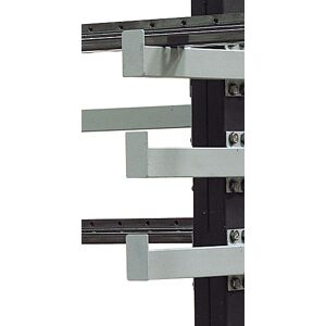 SETAM Bras simple L.350 mm avec visserie pour rayonnage porte-barres horizontal