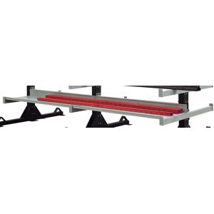 SETAM Goulotte L.1300 mm x P.350 pour rayonnage porte-barres horizontal