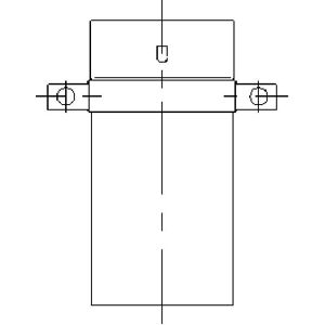 Support intermediaire Bertrams Ewr-d 21ZSH-D140 140 x 0,6 mm, avec bague de retenue