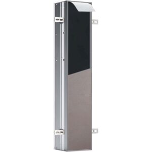 Emco Asis Plus encastré WC module 975611011 aluminium, 803 mm, porte carrelée, charnière de porte à droite