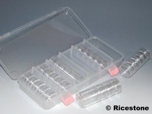 Ricestone 2a) Coffret plastique + colonne de boites qui se vissent