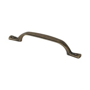 REI Maniglia per mobili in zama bronzo forgiato 1127  interasse 96 mm, 2 pezzi