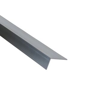 STANDERS Profilo angolare asimmetrico  in alluminio grezzo argento opaco L1m L40xSp1.5xH20 mm