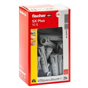 Fischer Tassello per materiale forato  L 50 mm , Ø 10 mm, 25 pezzi