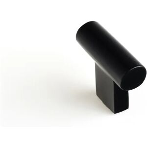 REI Pomolo per mobili 777 in ottone nero dipinto 33  x 12 mm, 4 pezzi