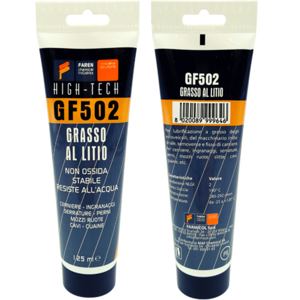 Farmicol Grasso al litio professionale GF502 per ingranaggi resistente all'acqua tubetto 125 ml