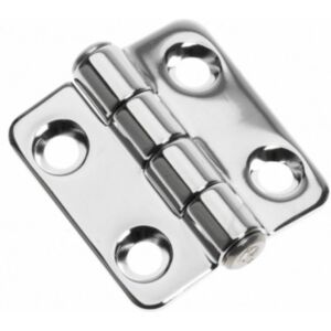 Cerniera lucidata a specchio in acciaio inox AISI 316 Dimensioni 40 x 38 mm. M1