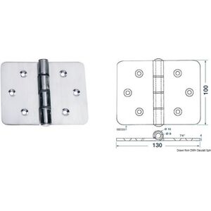 Osculati Cerniera 4 mm Maxi cerniera 130x100 mm