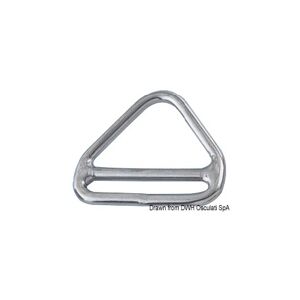 Osculati Anello triangolare con barretta per zerli Triangolo barra inox 6x50 mm