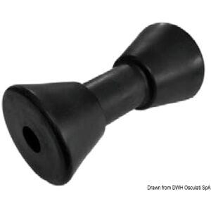 Osculati Rullo singolo reggichiglia 190 mm. Ø 95 mm. nero con foro da Ø 25 mm.