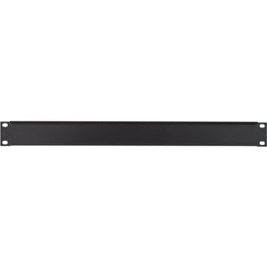 Adam Hall 87221 Rack Panel 1U Alu Black powder coated