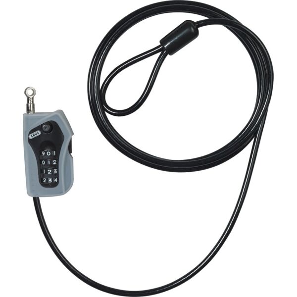 abus combiloop 205 cavo d'acciaio nero 200 cm