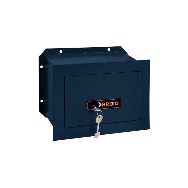 brixo h21-l30-p15 casseforte sicurezza a chiave p15xl30xh21cm serratura 2 mandate catenacci