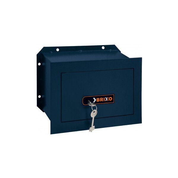 brixo h21-l30-p19 casseforte sicurezza a chiave p19xl30xh21cm serratura 2 mandate catenacci