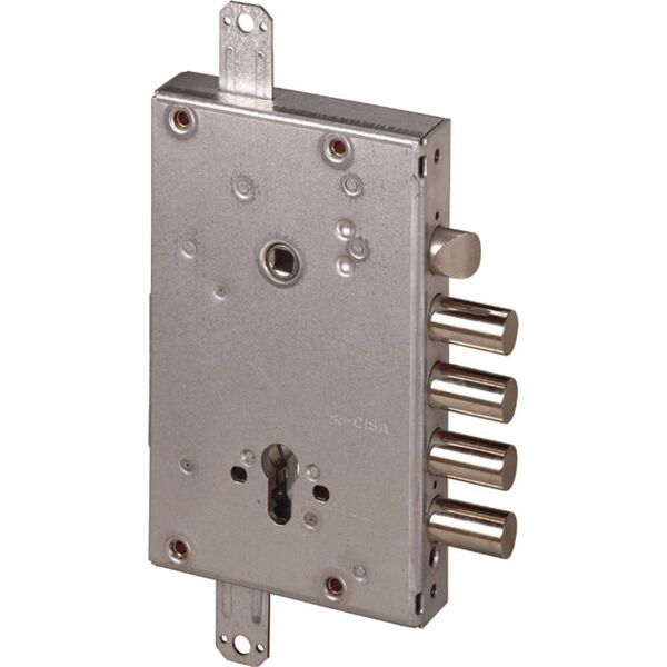 cisa 56515 48 b serratura porta blindata cilindro europeo da applicare con sistema di blocco 2 mandate con scrocco entrata 64 mm ambidestra - 56515 48 b - 56515 revolution pro