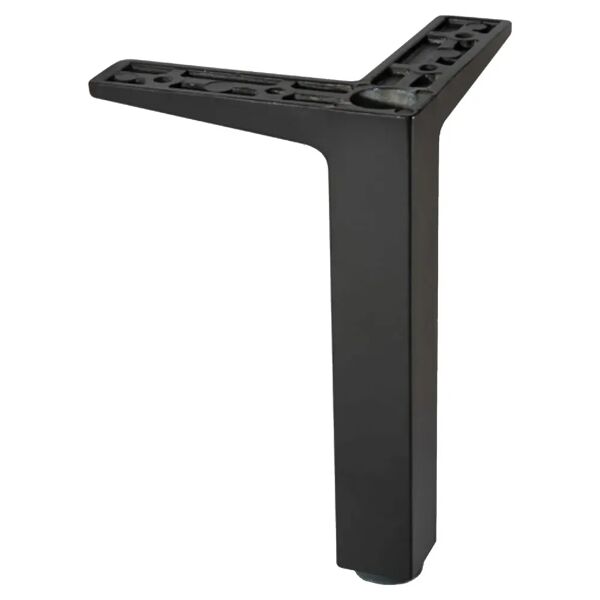 tecnomat piede per mobile regolabile 140x22x22 mm zama verniciato nero