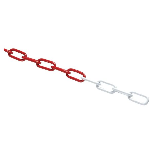 catenificio rigamonti catena maglia lunga Ø 5x35 mm 30 m zincata bianca/rossa