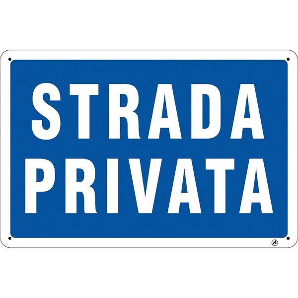 nuova algis cartello strada privata in pvc 30x20 cm