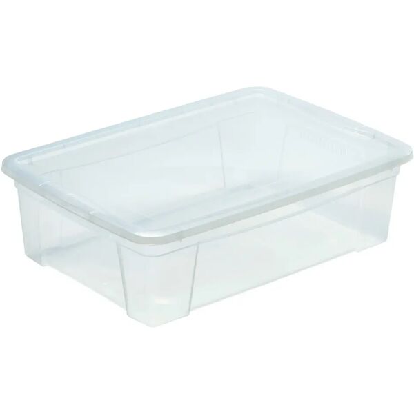 mazzei box con coperchio 56x17x39,5 cm (lxhxp) 25,6 l trasparente