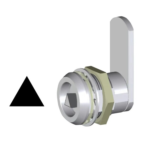 tecnomat cilindro giussani a triangolo 6,5 cm rotazione 180° per quadri elettrici