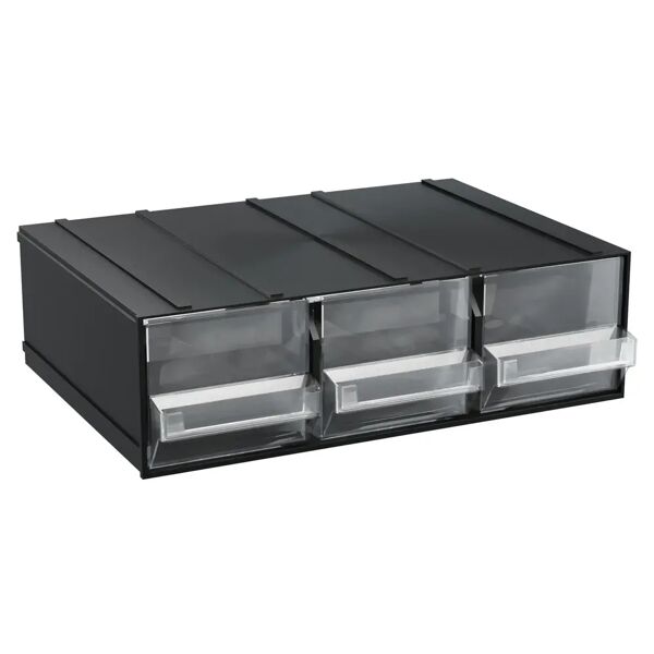 tecnomat cassettiera portaminuterie art plast 3 cassetti trasparenti 192x148x63 mm (lxpxh)