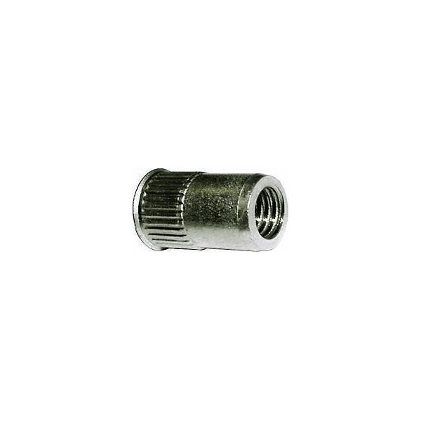 rivit inserti  filettati fusto cilindrico 9mm 0,5-3,0mm m6 500pezzi inox a2 testa ridotta