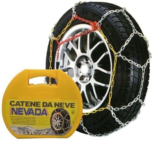 EAC Catena da neve per auto Mod. nevada 50 Maglia 9 mm Acciaio temperato Omologate