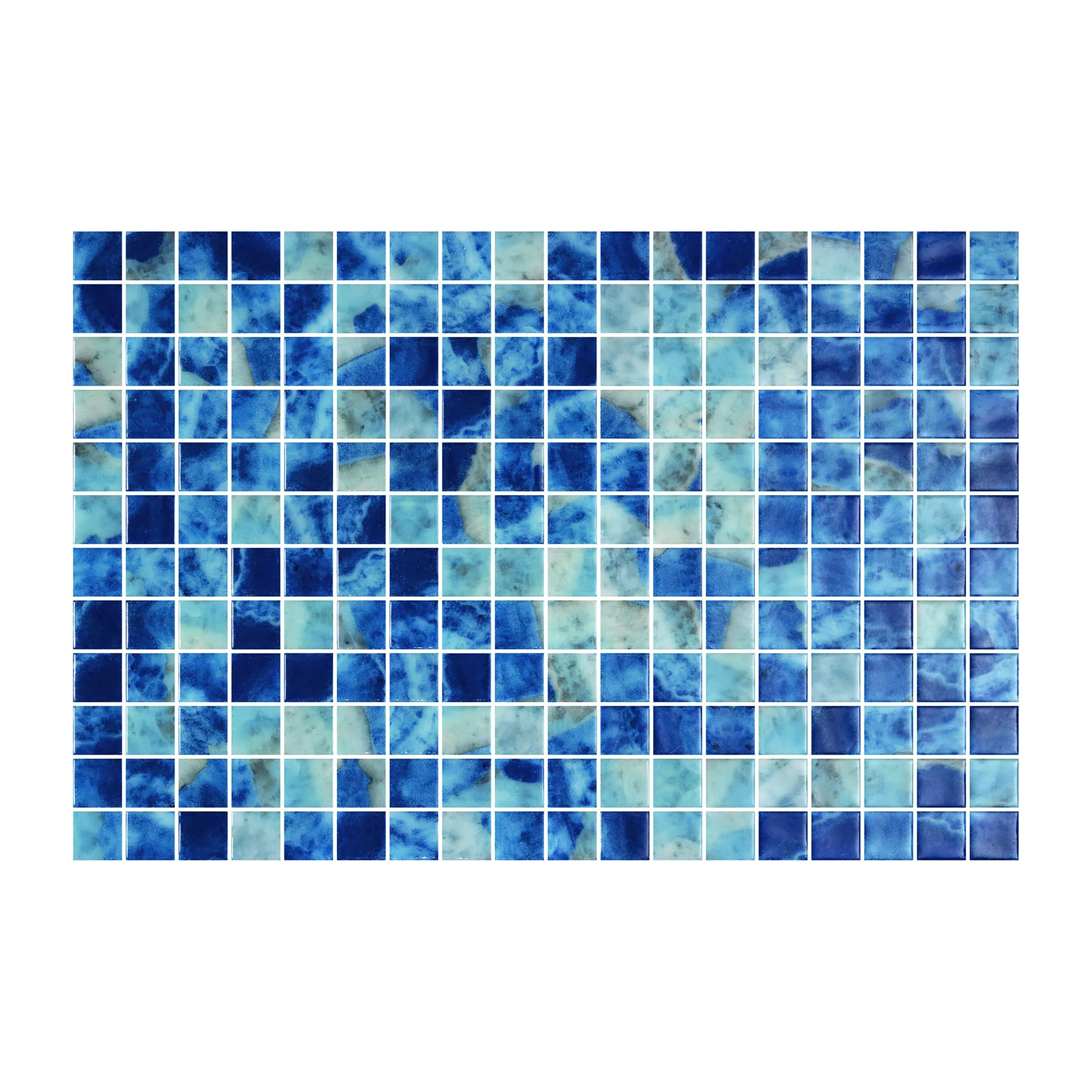 Mosaico Saona 31,2x47 Cm Tessere 2,5x2,5 Cm Pasta Di Vetro