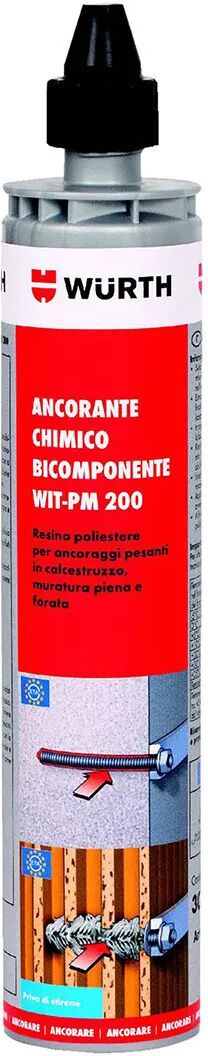 WURTH Ancorante Chimico Poliestere  Wit-Pm 200 300 Ml Per Carichi Pesanti