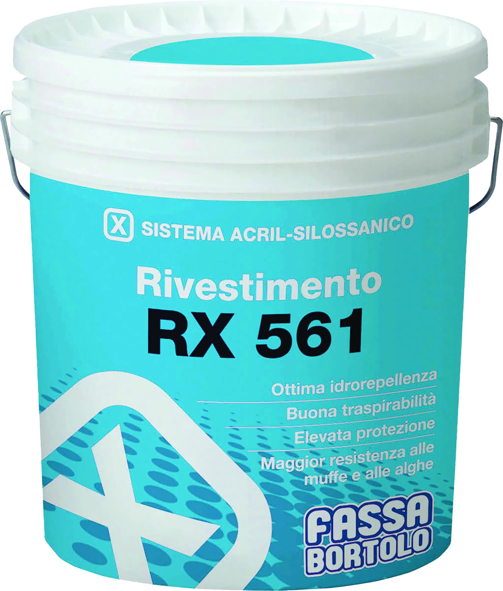 FASSA Rivestimento Acrilsilossanico  1 Mm 25 Kg Rx561 Bianco Rustico Per Esterno 2-2,5 Kg/m²