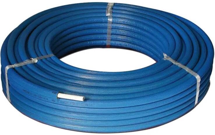 Tubo Multistrato Coibentato Rivestito Isolato Rotolo Da 50 M Pexb-Al-Pexb Sesta Mrpx2603 Dn 26x3 Di Colore Blu